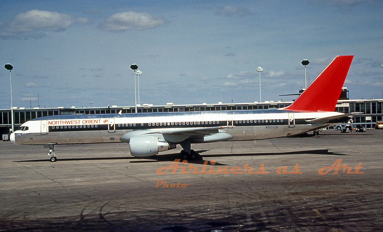 Northwest Airlines Boeing 757-251 N501US Taxiing Late 1980's 8