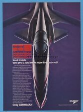 1987 Grumman X 29 experimental aircraft forward swept wings magazine print ad picture