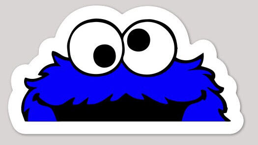 Drift Cookie Monster JDM Vintage Retro Sticker Made in the USA