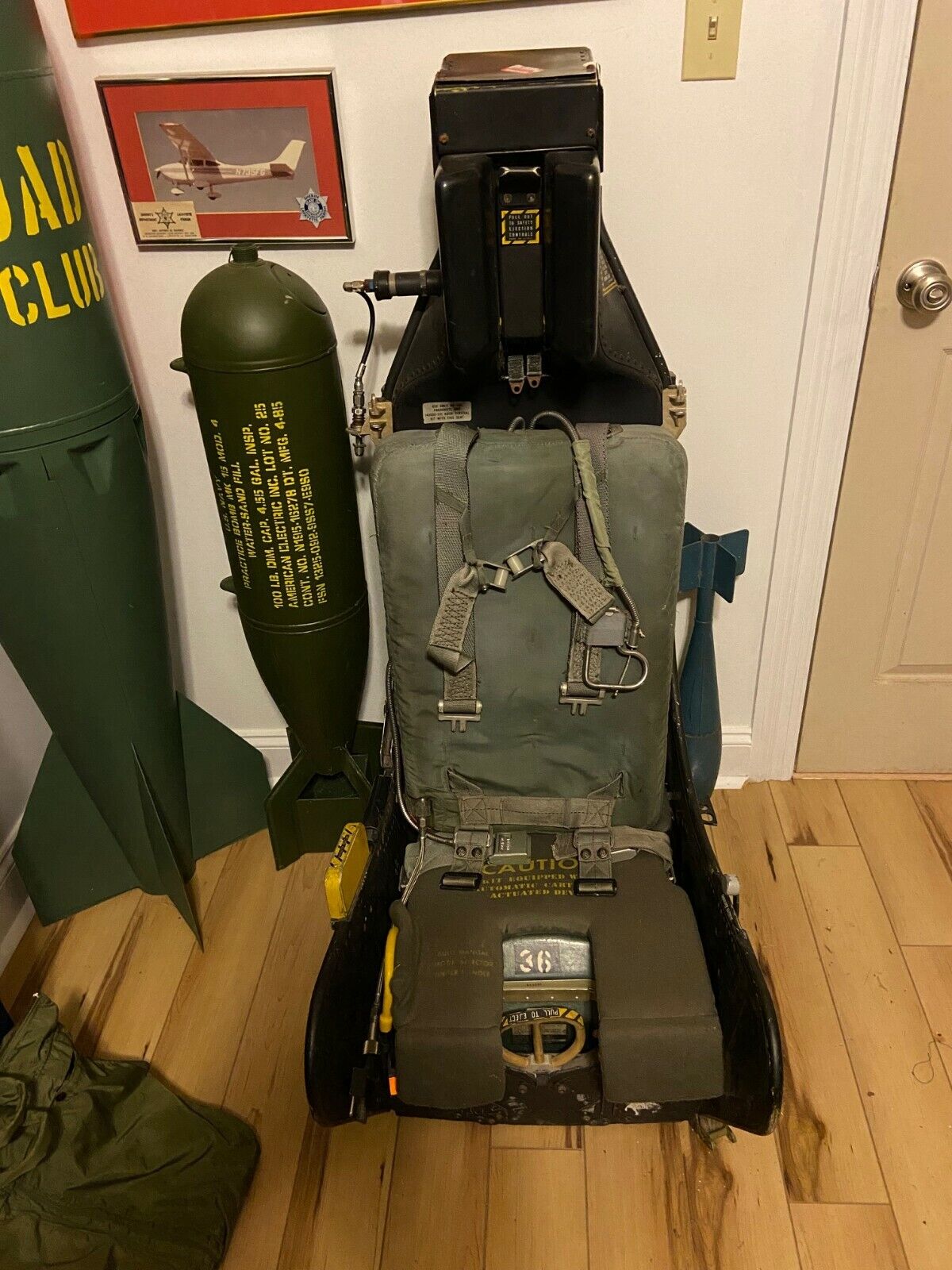Ejection Seat, McDonnell Douglas, ESCAPAC IC-7, F-15A, Parachute, Risers, Seat