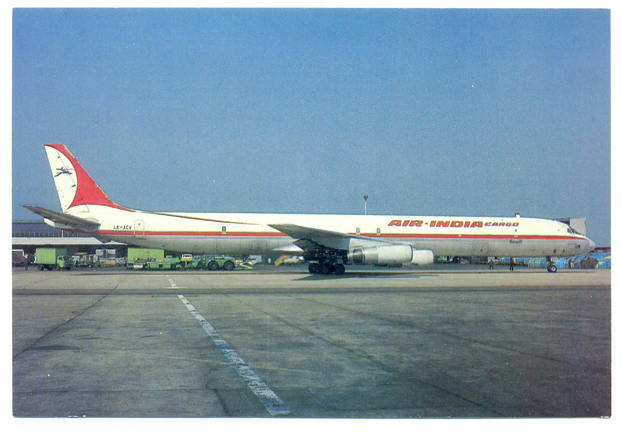Air INDIA Airlines Douglas DC-8-63CF Postcard