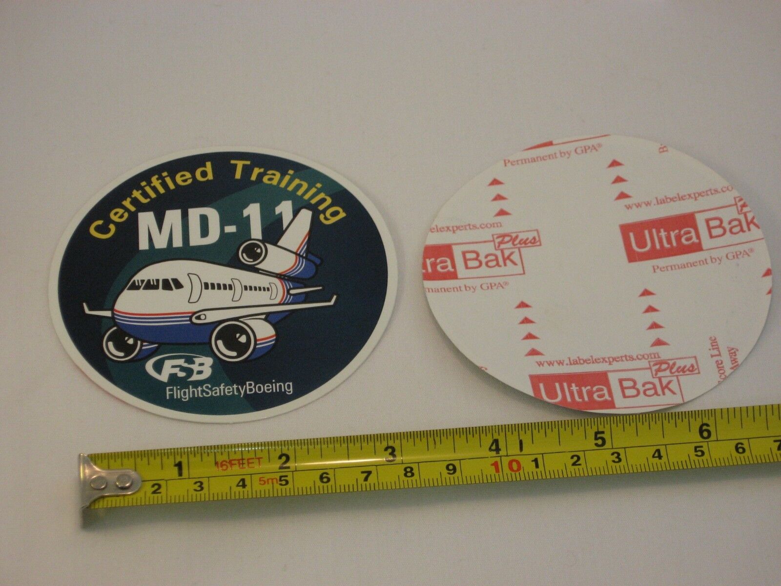 FlightSafety Boeing MD11 (McDonnell Douglas MD-11) airlines aircraft sticker NEW