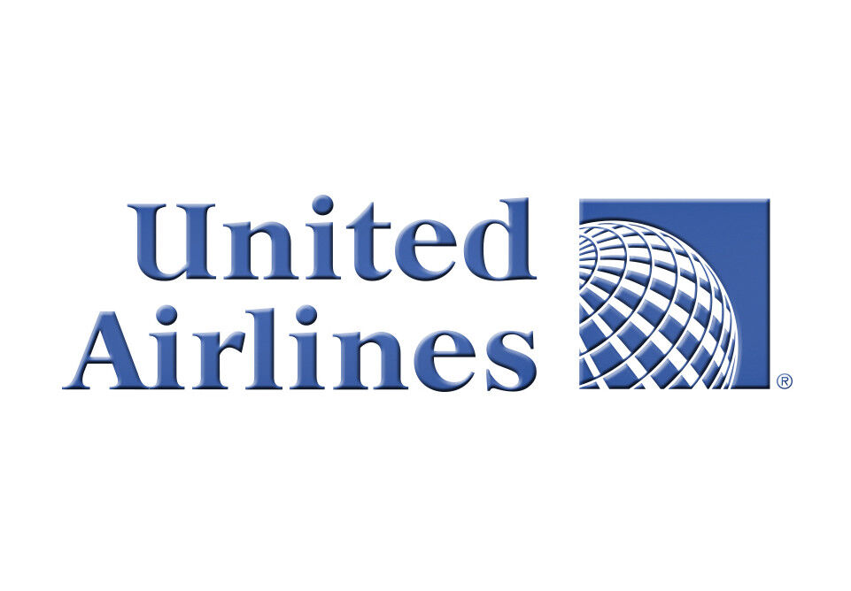 United Airlines (Globe) Logo Handmade 3.25\