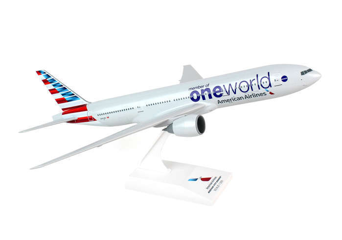 Skymark 822 American Airlines One World Livery Boeing 777-200 1/200 Scale &Stand