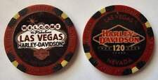 LAS VEGAS HARLEY-DAVIDSON (NV) Maroon/Blk 120th Anniv Poker Chip picture