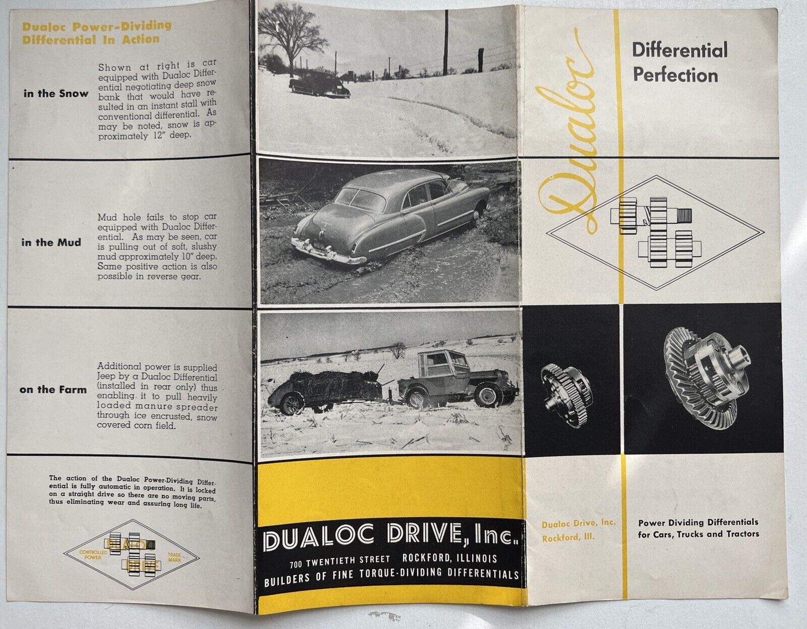 Dualoc Drive Inc Brochure Rockford IL For Cars Trucks Tractors Car Collectible