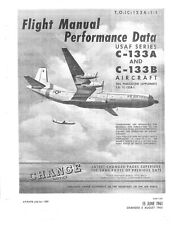 Douglas C-133 Cargomaster Performance Manual rare detail archive 1960's period picture