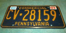 VINTAGE 1975 U S PENNSYLVANIA LICENSE COMMERCIAL PLATE EXPIRED 75 76 STICKERS  picture