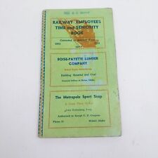 VTG Railway Employees Time And Seniority Book Union Pacific Idaho Advertising  picture