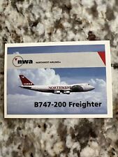 Northwest Airlines aircraft trading card picture