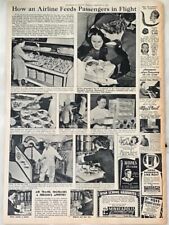 1946 newspaper full page How an Airline Feeds Passengers -  Northwest Airlines picture