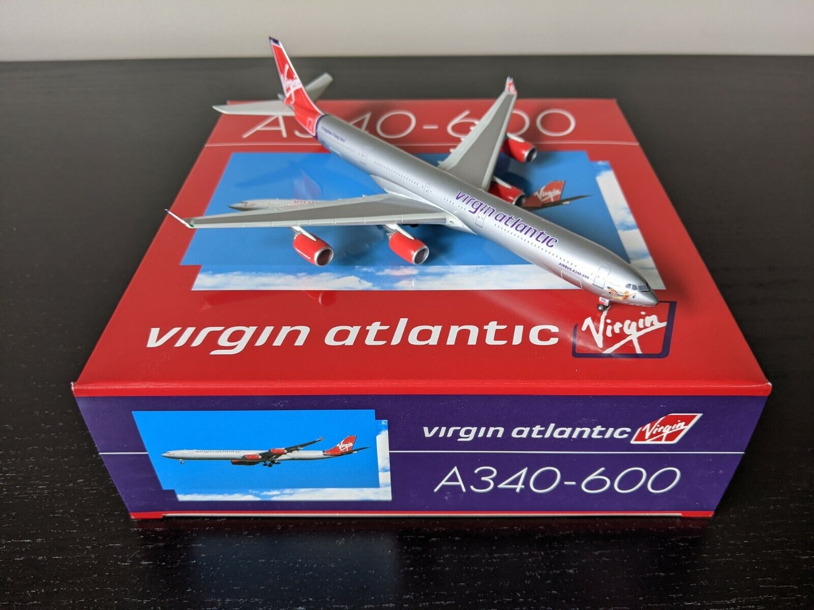 RARE 1:400 Scale Dragon Wings Virgin Atlantic Airbus A340-600 JAPAN EX. 55630