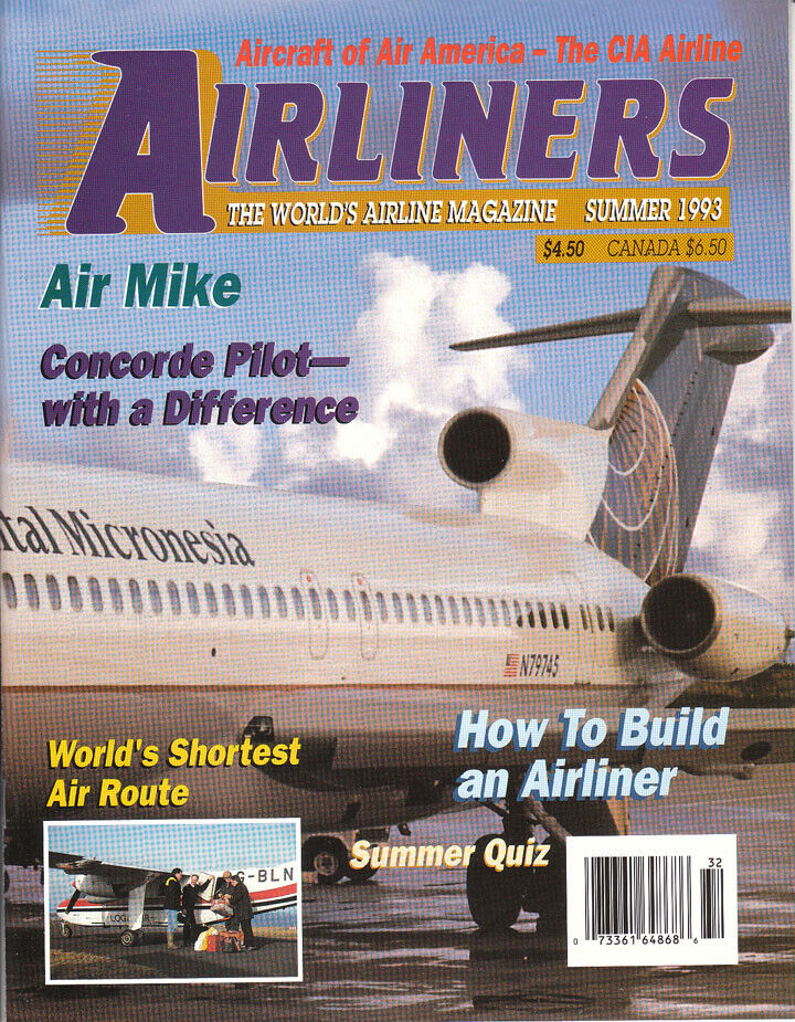 Airliners Magazine Summer 1993 - Continental Micronesia on Cover