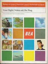 Aviation, BEA Your Flight Booklet, late 1960's?, 7.5 x 10