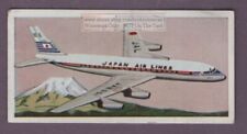 Douglas DC8 Jet Airliner Vintage Ad Trade Card picture