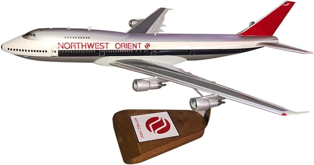 Northwest Orient Airlines Boeing 747-200 Desk Display 1/144 Model SC Airplane