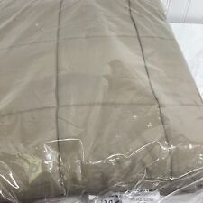 Delta Airlines Blanket By Downlite Taupe Brown Throw Blanket Rare Collectible picture