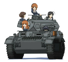 Tank Crew 2 Girls Und Panzer GuP Weatherproof Anime Sticker 6