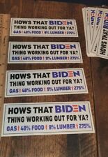 Joe Biden Funny Stickers Pro Trump 2024 Maga Biden Thing Working For Ya Decal  picture