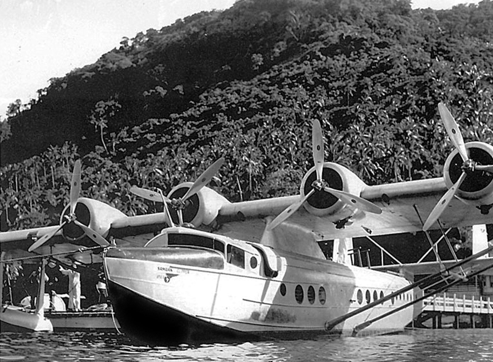  Pan Am Clipper photo Sikorsky S-42 Airplane Flying Boat 1930s Samoan Clipper   