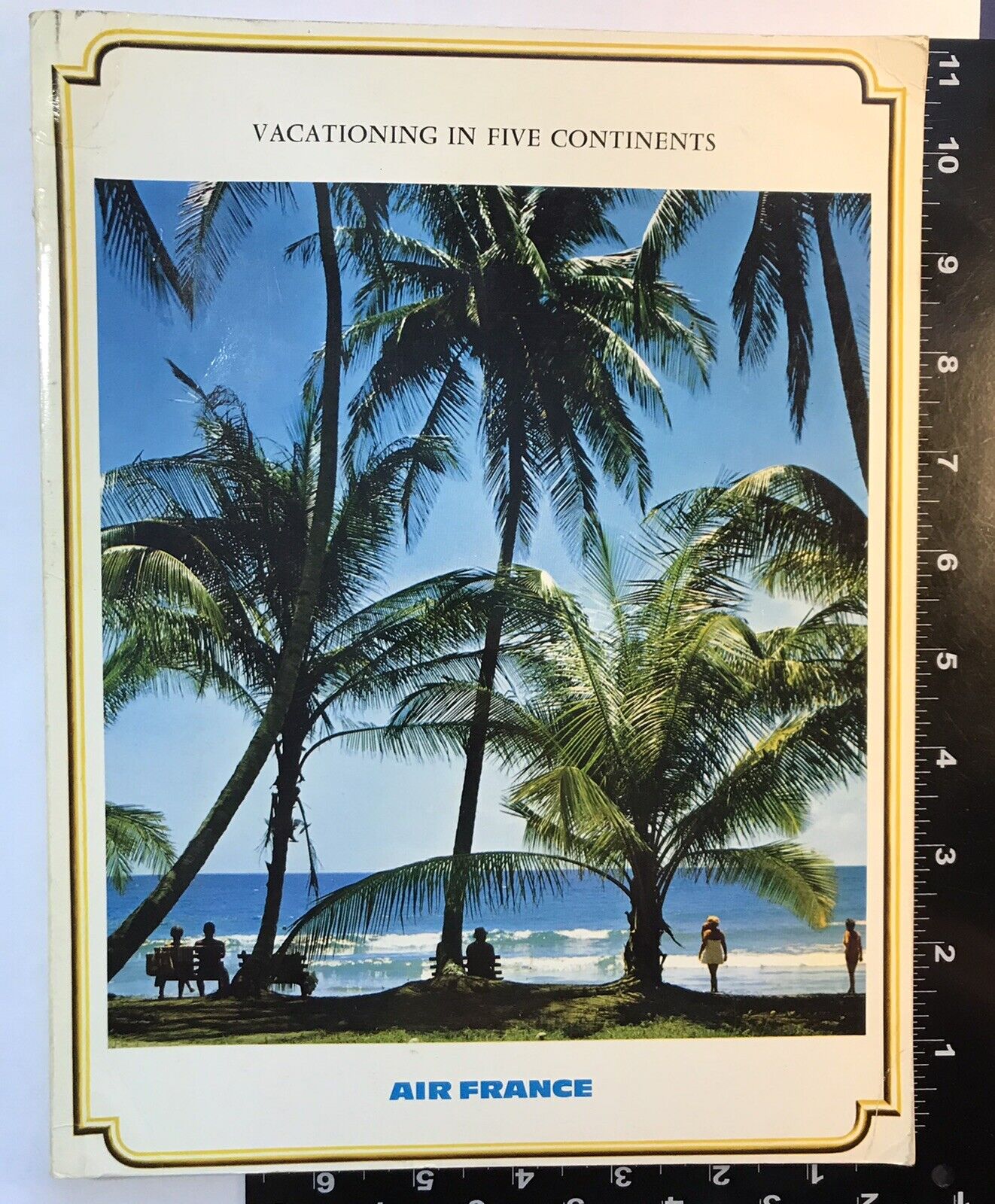 Air France Airlines Vintage Vacationing in Five Continents Travel Book 1960’s