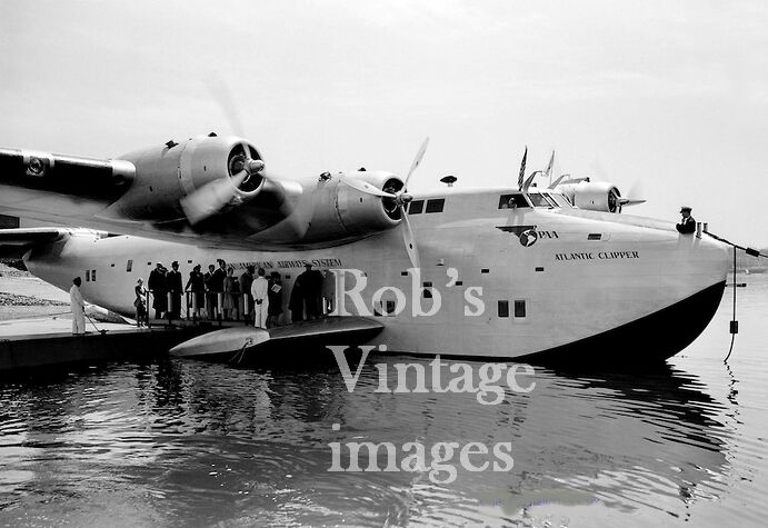  Pan Am Clipper B 314 Airplane Flying Boat Atlantic Clipper 1930s  photo   
