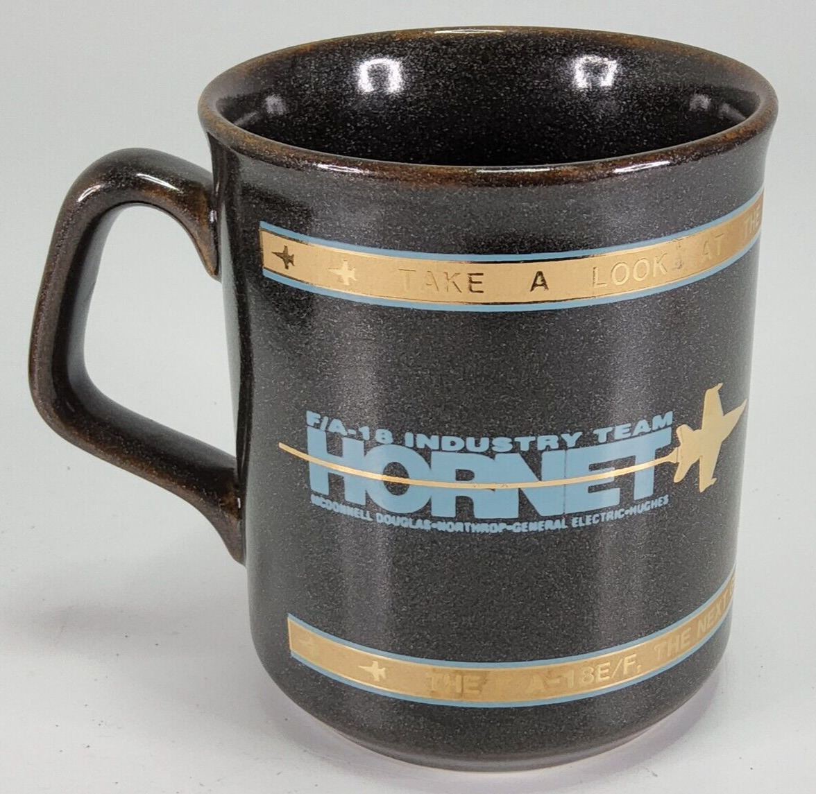 Mcdonnell Douglas Northrup G/E Hughes Industry Team F/A-18 Hornet Coffee Cup Mug