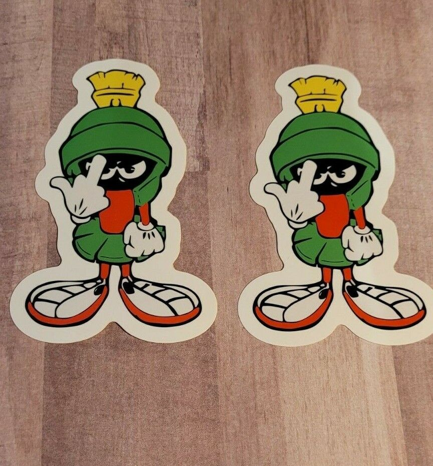 Marvin The Martian Flip Off Vinyl Sticker Car Window Decal Made in the USA