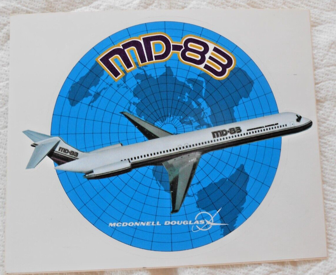 McDonnell Douglas MD-83 Aircraft Sticker 4