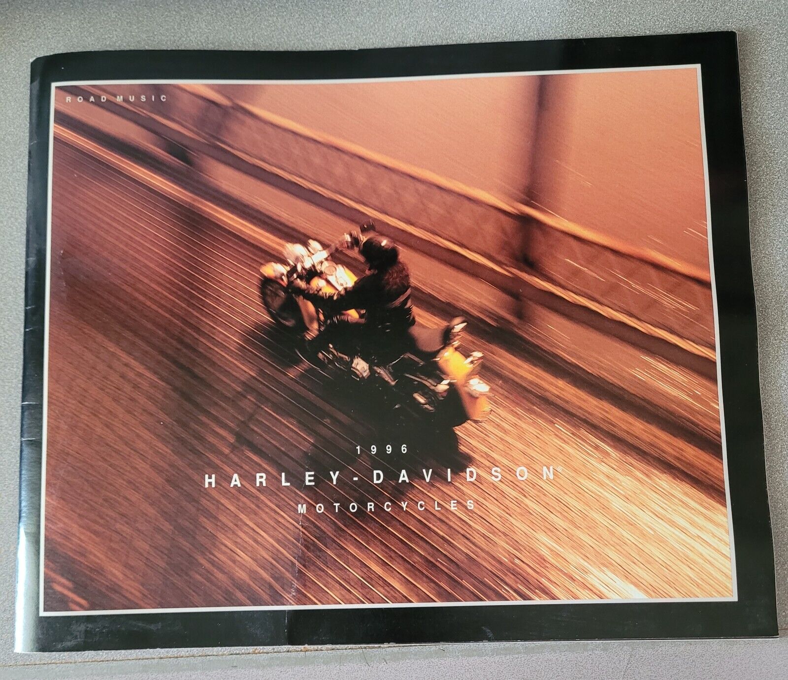 Harley Davidson 1996 Model Year Motorcycle Sales Brochure With 33 RPM Record