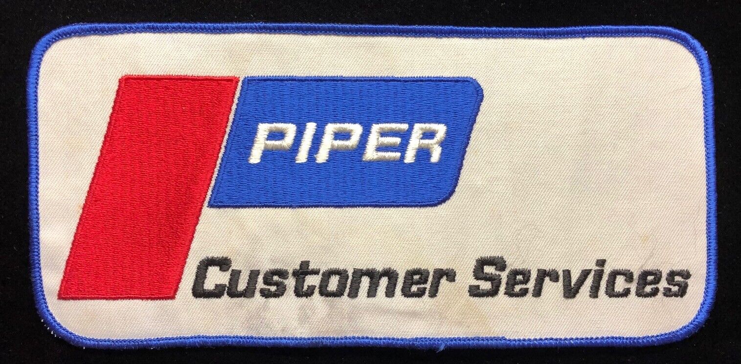 PIPER CUSTOMER SERVICES LARGE 4 x 8.75 PATCH FOR JACKET / COVERALLS