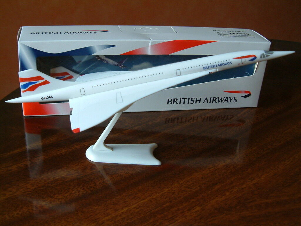 BA Concorde Airplane Model Aircraft G-BOAC Union Flag British Airways Genuine Sp