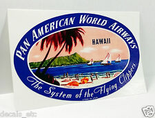 PAN AMERICAN Hawaii Vintage Style Decal / Vinyl Sticker, Luggage Label picture