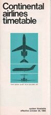 Continental Airlines timetable 1966/10/30 picture