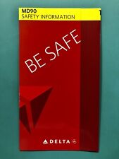 2011 DELTA AIRLINES SAFETY CARD--MD90 picture