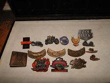 VINTAGE HARLEY DAVIDSON & MOTORCYCLE PINS FROM THE PAST ALL ORIGINAL NICE picture