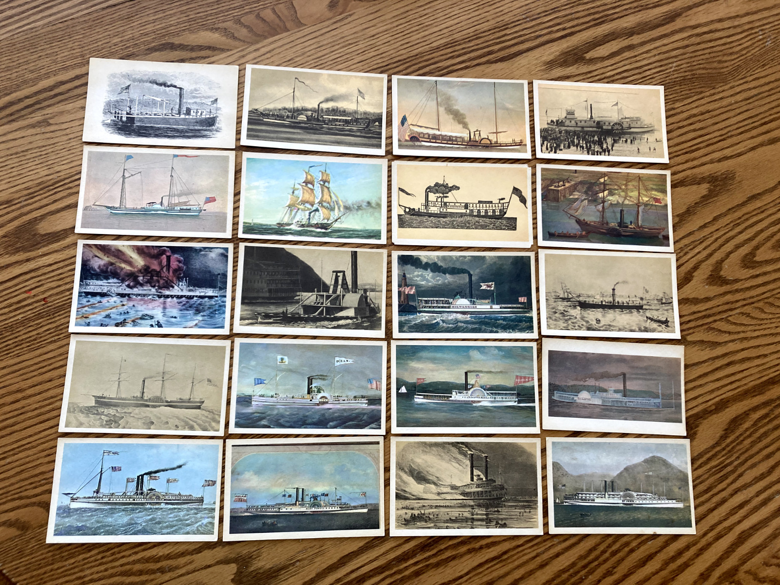 39 Card Set ~ Steamships ~ Steamboats ~ Nautical History ~ Postcards ~ Artists