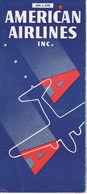 American Airlines timetable 1939/01/01
