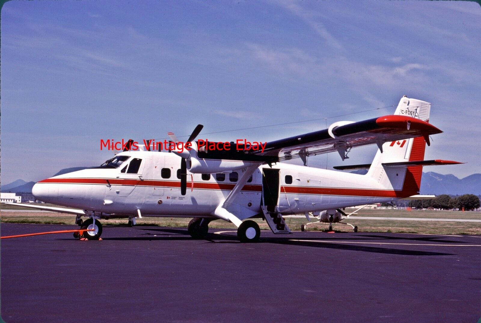 Original Slide de Havilland Canada DHC-6 Twin Otter C-FCGY Airplane 1986 aa35
