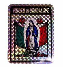 Virgin Mary Guadeloupe Reflective Decal Bumper Sticker 3.875