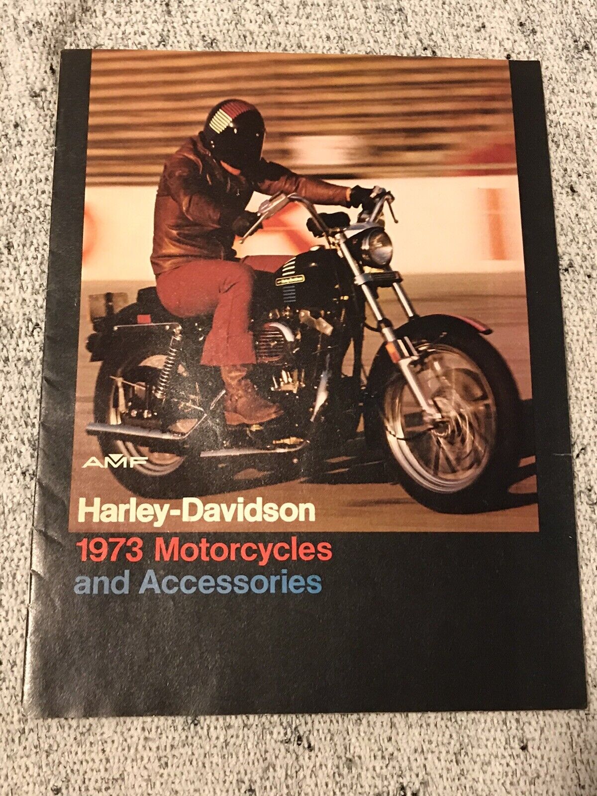 1973 AMF HARLEY DAVIDSON MOTORCYCLES And ACCESSORIES BROCHURE CATALOG