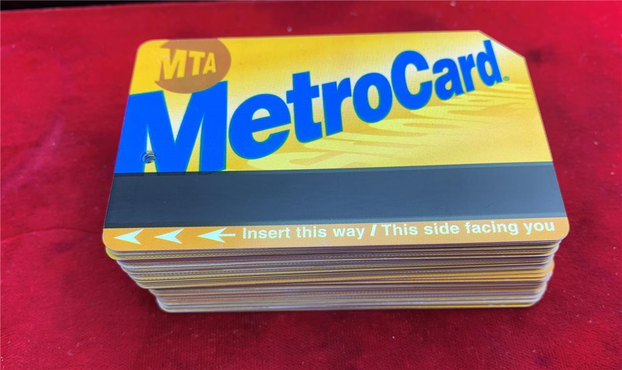 100 USED AND EXPIRED NYC METRO CARDS NO CASH VALUE EXPIRED MORE THAN 10 YEARS