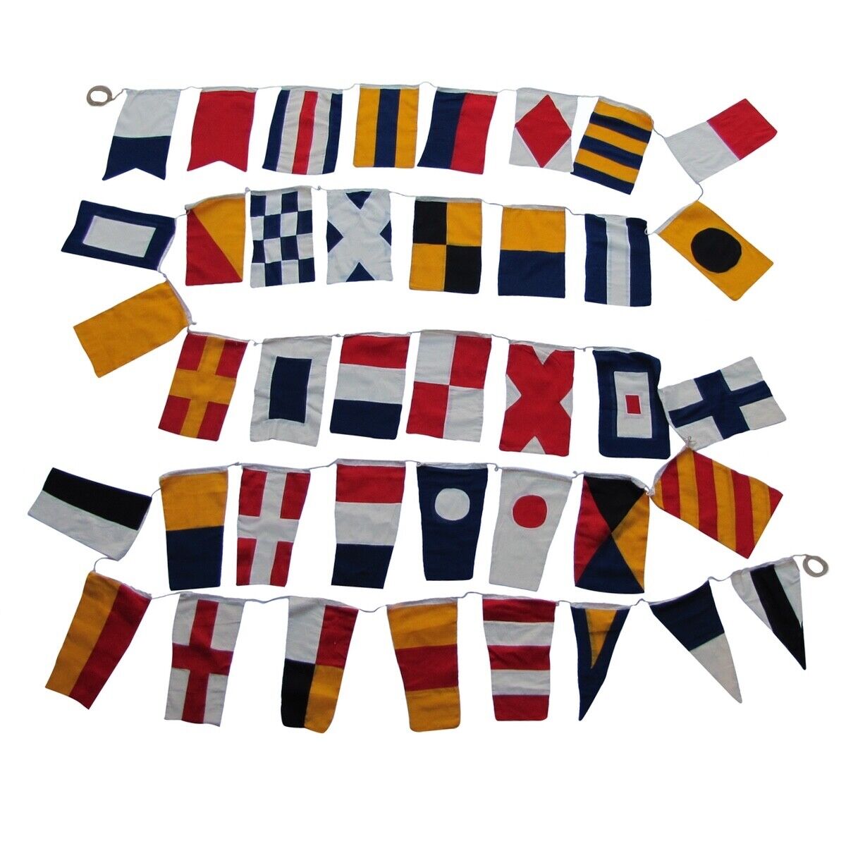 Set of 40 International Maritime Nautical Marine Signal Code Flags Boating Flag