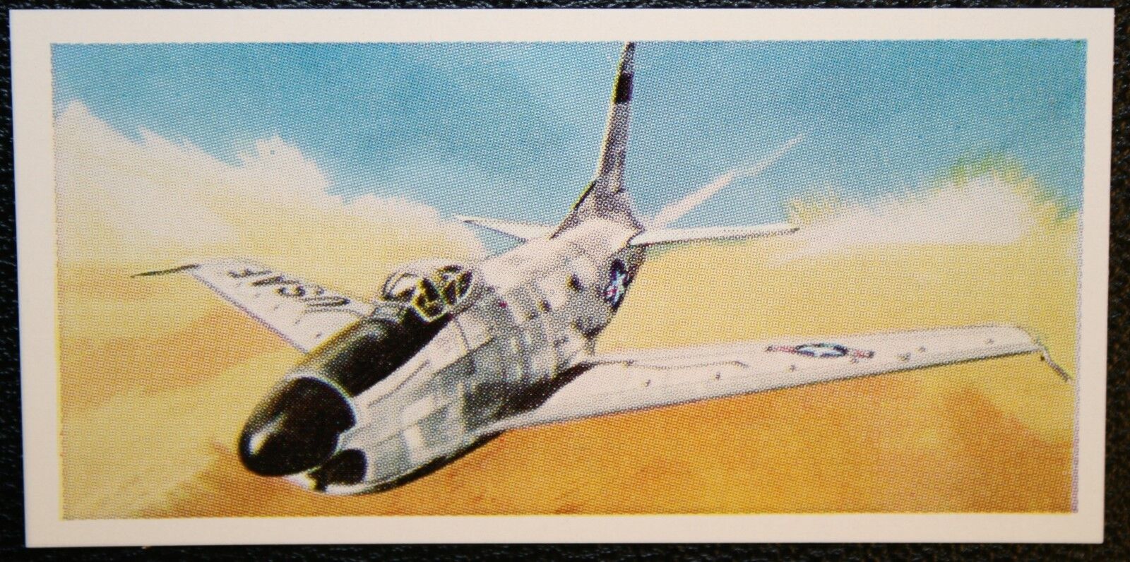 NORTH AMERICAN F86 SABRE  Jet Fighter     Illustrated  Card  KB28