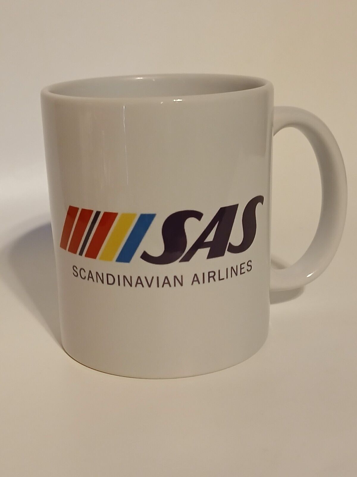 Scandinavian Airlines Advertising Coffee Mug SAS Double Sided Design