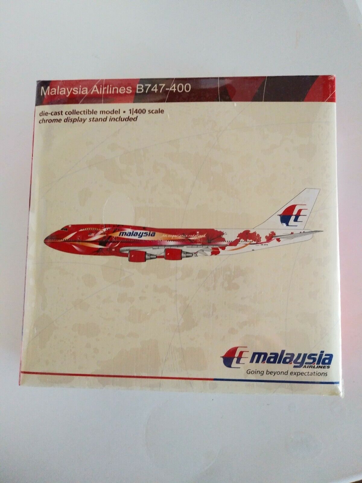 Gemini Jets Malaysia MAS Boeing 747-400 1:400 9M-MPB Hibiscus RARE Exclusive