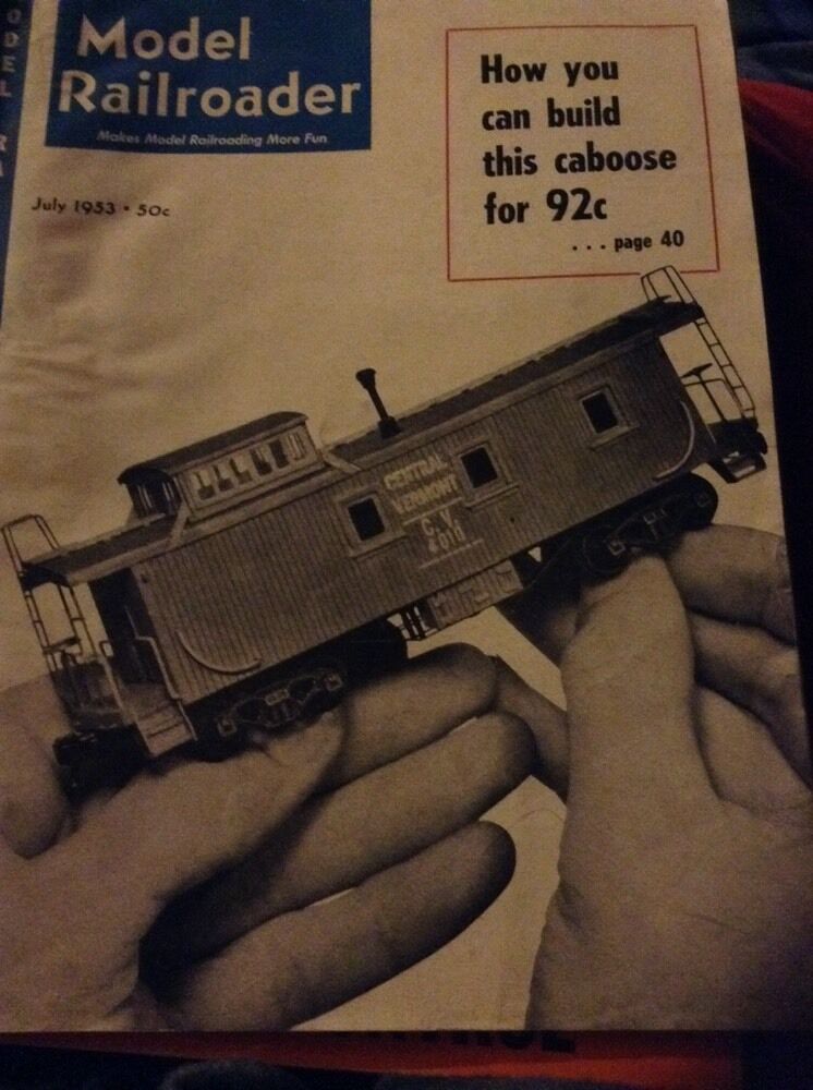 Vintage Model Railroader Magazine July 1953
