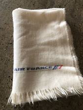 AIR FRANCE 100% Wool Vintage Lap Blanket picture