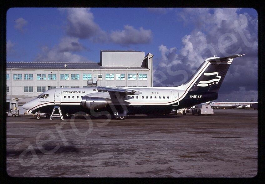 Presidential BAe 146-200 N401XV Sep 86 Kodachrome Slide/Dia A1