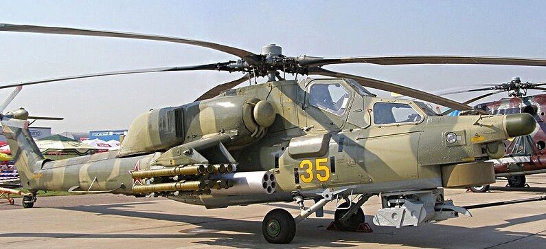 Mi-28 Havoc Russia Mil Attack Helicopter Wood Model Replica Small 
